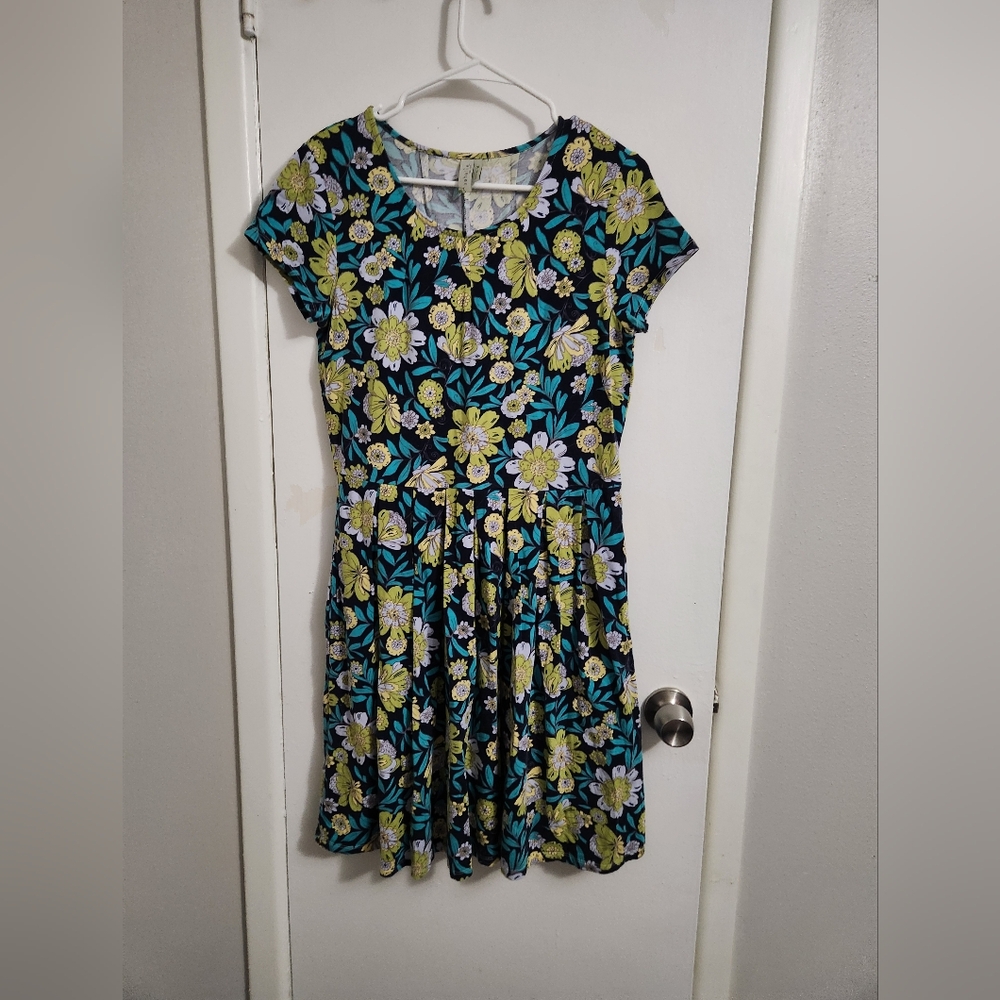 Floral Short Sleeve Dress